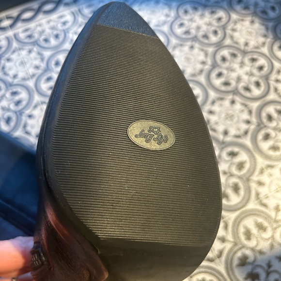 Rocco P black leather high heeled boot - Picture 2 of 9